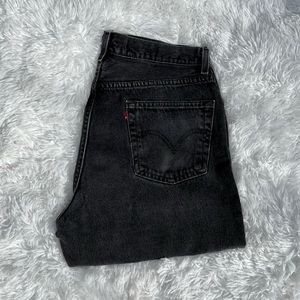Levi's 550 Relaxed Fit Washed Black 36 X 32